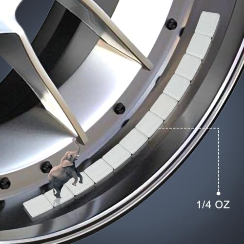 1/4oz Adhesive Stick On Wheel Weights, 960PCS, Gray - color: Gray