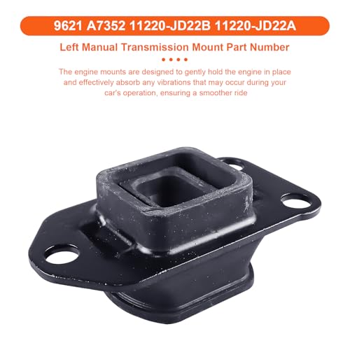 Engine Motor Mount Compatible with Nissan Sentra 2007 2008 2009 2010 L4 2.5L,Replacement for A7352 A4352 A7370 A4351 - size: Sentra 07-10