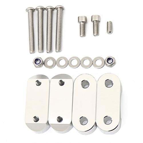 Worldmotop Engine Highway Guard Crash Bars Compatible with BMW R1200GS R1200 GS 2008-2012 (Sliver, Upper)