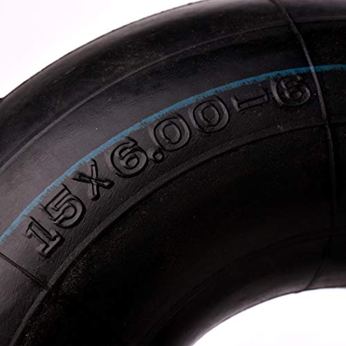 (2-Pack) AR-PRO 15x6.00-6" Inner Tubes with TR-13 Straight Valve Stem - Replacement Lawn Mower Tire Tubes with TR13 Straight Valve Stem - Suitable for Yard Tractors, Wheelbarrows, ATVs, and More - size: 15X6.00-6,TR-13