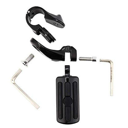 TCT-MOTORPARTS Engine Guard Highway Crash Bar & Highway Foot Pegs Fit For Harley Road King Street Glide Electra Glide Road King 1997-2008 - color: Black Engine Crash Bar+Footpegs #2