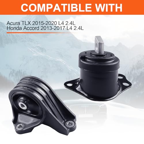 Engine Motor Mount Compatible with Acura TLX 2015-2020 L4 2.4L, H-onda Accord 2013-2017 L4 2.4L,Replacement for A65054 A65040 - size: Honda Accord 13-17 L4 2.4L
