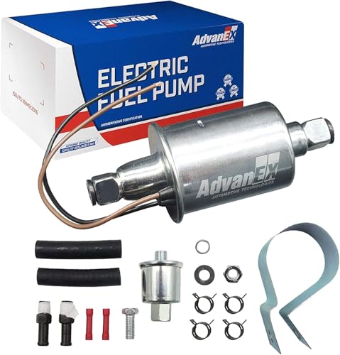 Universal Electric Fuel Pump 12V 2.5-4.5PSI Inline External 5/16 Inch Compatiable with Gas Diesel Marine Carburetor Marine E8016S - size: E8016S(2.5-4.5 PSI)