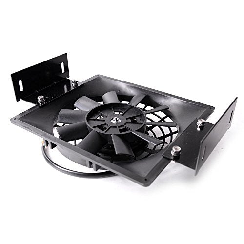Vrracing 15 Row 10AN Universal Engine Transmission Oil Cooler+7" Fixed Cooling Fan Kit