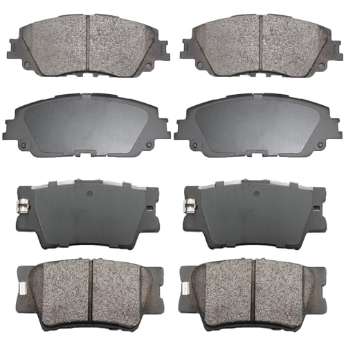 Front Rear Ceramic Brake Pads Sets Fit For Lexus ES350 2007-2018,For Toyota Avalon 2008-2018,For Toyota For Camry 2007-2017 8PCS - style: D1212-D1293