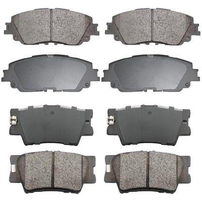 Front Rear Ceramic Brake Pads Sets Fit For Lexus ES350 2007-2018,For Toyota Avalon 2008-2018,For Toyota For Camry 2007-2017 8PCS - style: D1212-D1293