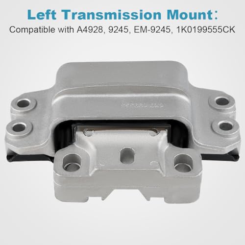 Engine Motor & Transmission Mount Kit Replacement for Volkswagen Jetta - size: 5PCS-Compatible with A4926 A4927 A4928 A6962 A6969
