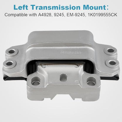 Engine Motor & Transmission Mount Kit Replacement for Volkswagen Jetta - size: 5PCS-Compatible with A4926 A4927 A4928 A6962 A6969