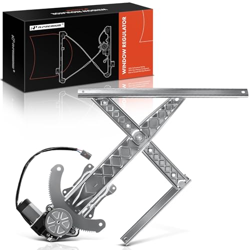 A-Premium Front Passenger Side Power Window Regulator with Motor (2-Pin) - size: Front Passenger Side