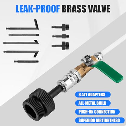 Transmission Fluid Pump Kit 3L Manual Refill 8pcs ATF Adapters