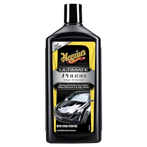 Meguiar's G19216EU Ultimate Car Polish Pre-Waxing Glaze 473ml. For deep reflections and maximum gloss - size: 15.99 Fl Oz (Pack of 1)
