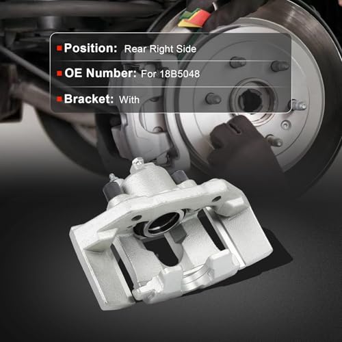 cciyu Rear Right Disc Brake Caliper Assembly With Bracket 18B5048 - size: Rear Right[18B5048]