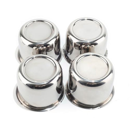 Rtrhinotuning Stainless Steel Push Through Center Caps 3.11" for Trailer Truck Rv Wheel Rims Chrome Trailer Hub Cap 2.35" Hight 4 PCS Wheel Center Caps - color: Chrome, size: 3.11" Center Hole, 2.35" Height
