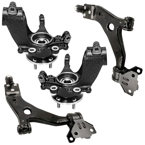 Detroit Axle - Front Steering Knuckles w/Wheel Hub Bearings Lower Control - size: 4CU47866/4PC