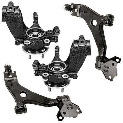 Detroit Axle - Front Steering Knuckles w/Wheel Hub Bearings Lower Control - size: 4CU47866/4PC
