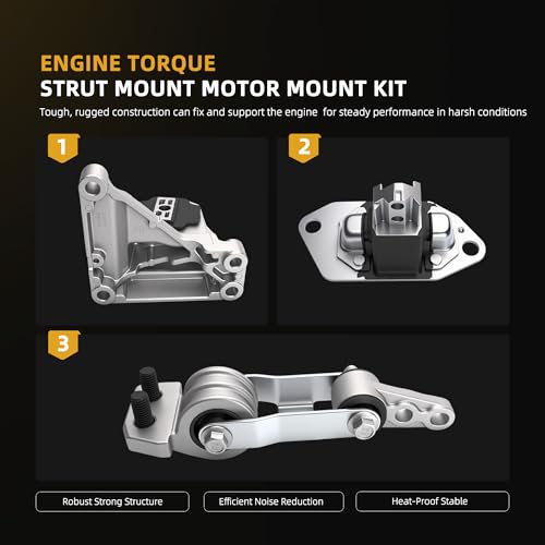 Engine Motor Mount Set, for Volvo S60 S80 V70 XC70 XC90 275 2.5T - style: for S60/S80/V70/XC70/XC90 2.5T 2001-2006