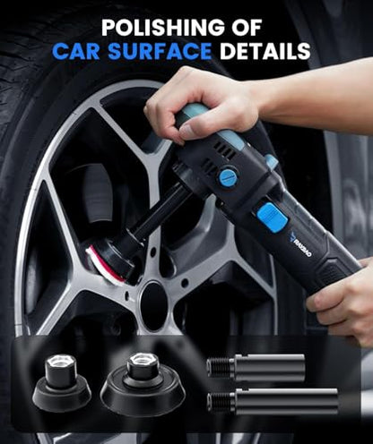 Mini Buffer Polisher, 750W Rotary Polisher 2"/3"/5" Plate for Car Detailing
