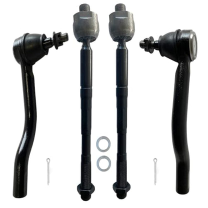 Front Outer Inner Tie Rod Ends for Nissan Pathfinder, for INFINITI QX60 - size: 4p for qx60 14-20