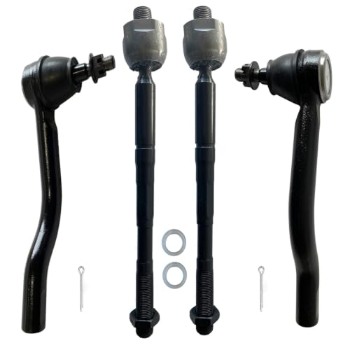 Front Outer Inner Tie Rod Ends for Nissan Pathfinder, for INFINITI QX60 - size: 4p for qx60 14-20