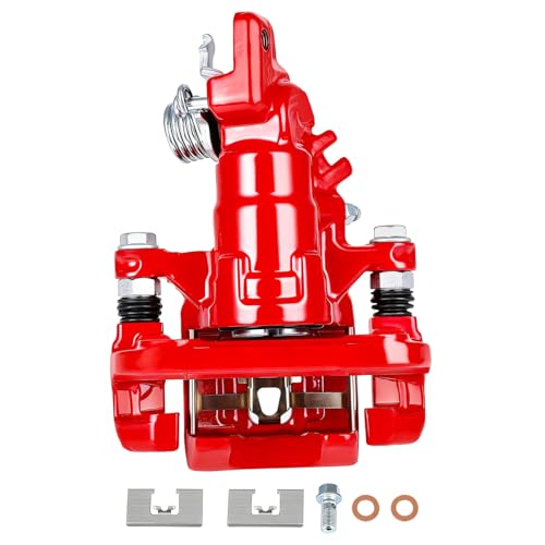 SCITOO 19-B2069 Rear Left Disc Brake Caliper With Bracket Red - size: Rear Driver[19-B2069]Red