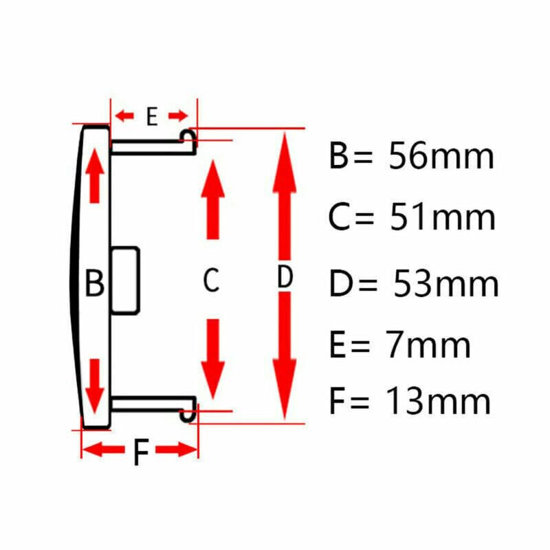 Chrome 4pcs 56mm Car Wheel Center Caps Hub Tyre Rim Hub Cap Cover ABS Universal