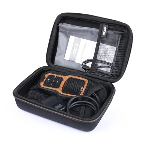 ANCEL Large Protective Case for OBD2 Scanner and Code Reader, Diagnostic Scan Tool Battery Tester, Storage Box (L) Compatible with ANCEL Products - color: Dark Gray