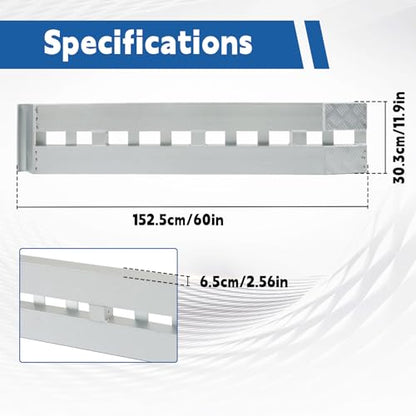 Silscvtt 2 Pcs 60 Inch x 12 Inch Aluminum Trailer Ramps