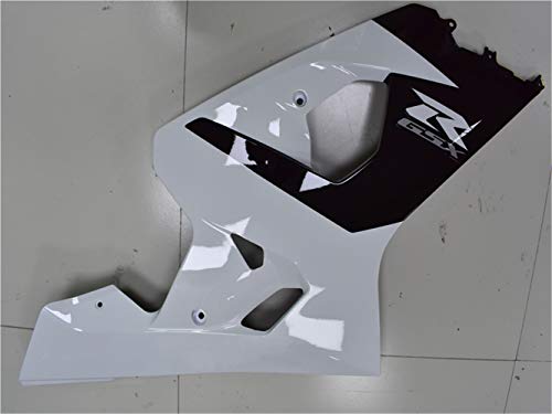 YTL White Black Full Fairing Fit for Suzuki 2004-2005 GSXR 600/750 - color: 015 White Black