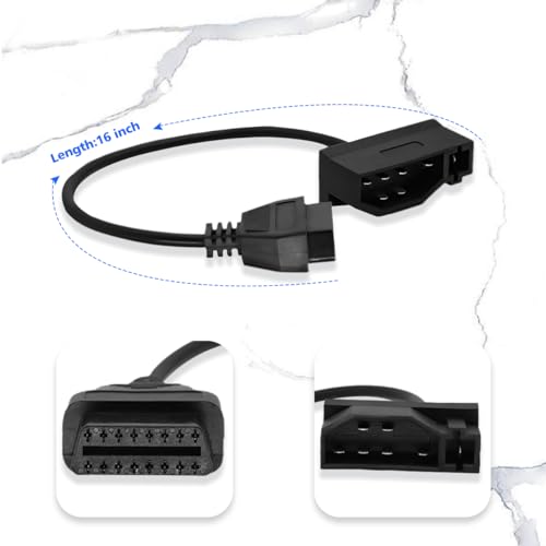 OBD1 to OBD2 Adapter for Ford 7 Pin to 16 Pin OBD2 Diagnostic Cable - style: Fit for ford-7pin
