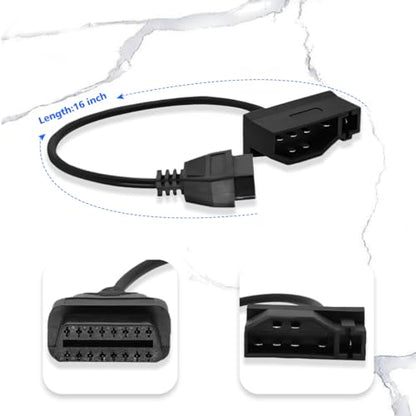 OBD1 to OBD2 Adapter for Ford 7 Pin to 16 Pin OBD2 Diagnostic Cable - style: Fit for ford-7pin
