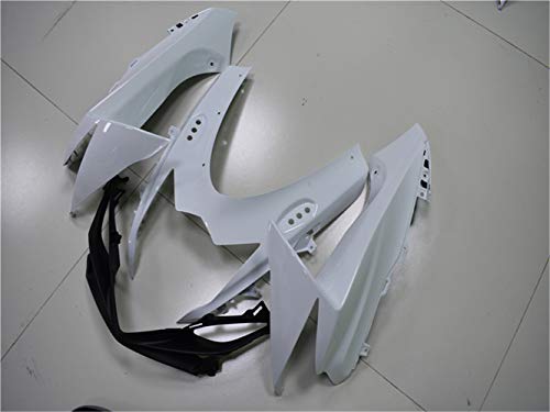 YTL White Full Fairing Fit for Suzuki 2011-2026 GSXR 600/750 - color: 020 White