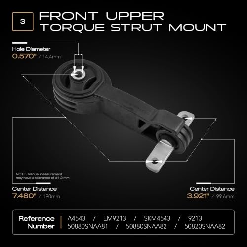 Engine Motor and Transmission Mount Set of 4 Compatible with Honda Civic - size: 2006-2011 Civic 1.8L