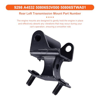 Engine Motor Mount Compatible with Acura Mdx 2003-2006 V6 3.5L,Honda Pilot 2006-2008 V6 3.5L,Replacement for A4519HY A4551 A4523 A4531 A4532 - size: Honda Pilot 06-08 V6 3.5L