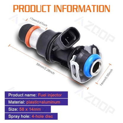Fuel Injectors for Chevy Tahoe/Avalanche 1500 (2000-2006) V8 4.8L/5.3L/6.0L - size: For Tahoe/Avalanche 1500 4.8L/5.3L/6.0L 2000-2006