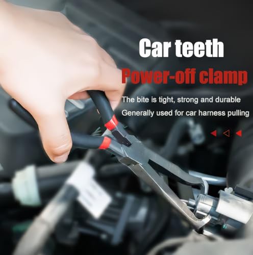 8" Car Electrical Disconnect Pliers – Auto Connector Plug Separator Tool for 37960/37980 – Push Tab Sensor Wire Remover – Automotive Terminal Disconnect Pliers for Electrical Repairs (3-Pack)