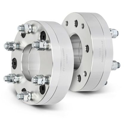 SCITOO 2" Wheel Adapters 5x5 to 6x5.5 for Chevy Tahoe 2Pcs - color: Silver, size: 2Pcs - 5x5 -14x1.5-2inch-78.1mm