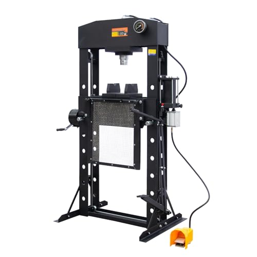 50 Ton H-Frame Hydraulic Shop Press with Floor Press Plates - color: 50T