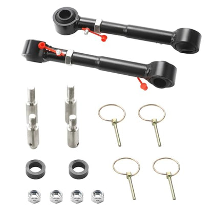 Lifts Front Sway Bar Links Quicker Disconnect System 2.5"-6" Compatible with 2007-2018 Jeep Wrangler JK JKU 2/4 doors Adjustable Front Sway Bar Quick Disconnect End Links