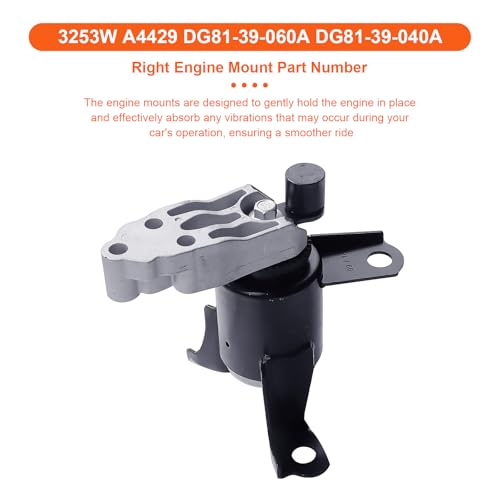 Engine Motor Mount Compatible with Mazda 2 2011-2016 L4 1.5L, Replacement for A4430 A4429 A4428 - size: Mazda 2 11-16 1.5L
