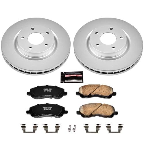 PowerStop Z17 Brake Pad & Fully Coated Rotor Kit Front CRK3032 - style: Stock Replacement Fully Coated