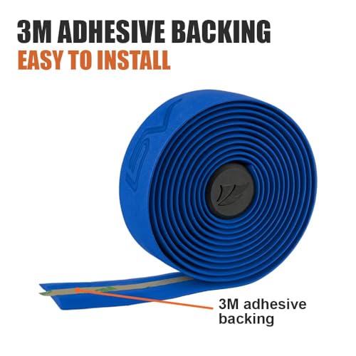 BV EVA Road Bike Handlebar Tapes, Bicycle Bar Tape, Cycling Handle Wraps – 2 Rolls - color: Blue