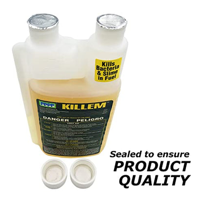 00119 KILLEM BIOCIDE 16 OZ. BOTTLE, TREATS 1920 GALLONS OF DIESEL FUEL PER BOTTLE