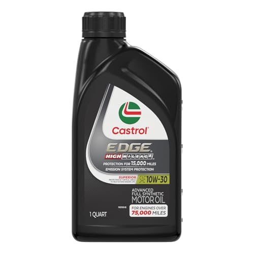 Castrol EDGE High Mileage 0W-20 Adv Full Synthetic Motor Oil, 1 Qt, 6 Pack - size: 1 Quart