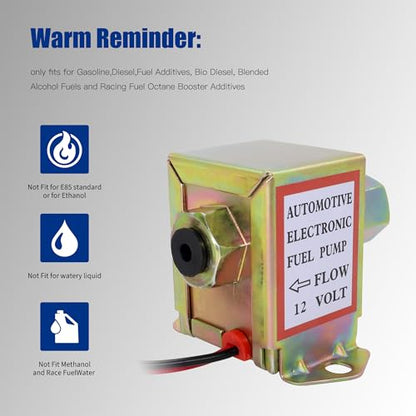 EP014 Electric Fuel Pump 12V Universal Self Priming Heavy Duty - style: EP014
