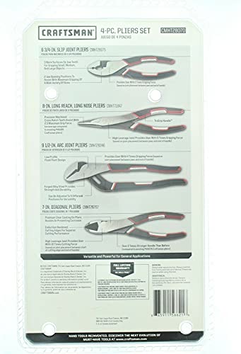 CRAFTSMAN 928070 4 Piece Pliers Set