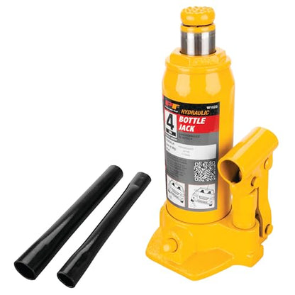 Performance Tool W1623 4-Ton (8,000 lbs.) Heavy Duty Hydraulic Bottle Jack - size: 4-Ton - Standard
