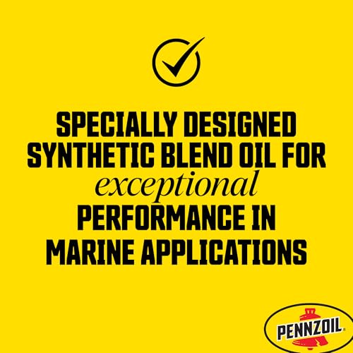 Pennzoil Marine Premium Plus 2-Cycle Synthetic Blend Engine Oil, 1 Gallon - size: 1 Gallon, style: New Packaging