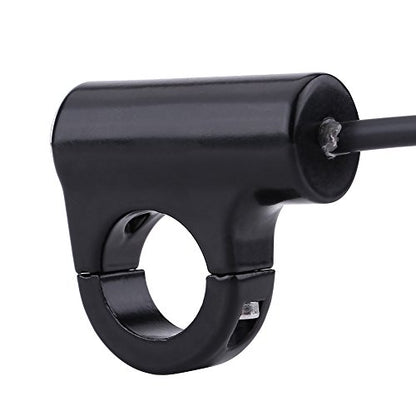 7/8" 22mm Handlebar Control Push Button Switch, Weatherproof Aluminum Alloy Motorcycle Handlebar Mount Switch Button Headlight Brake Fog Lights ON/Off(Automatic Return Button) - size: Automatic Return Button