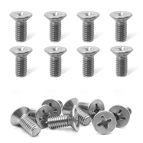 8Pack Stainless Steel Brake Disc Rotor Screws, Stainless Steel Retaining Screws for Front and Rear by Mission Automotive, Compatible with for Honda, Acura, Hyundai and Kia Models - color: 8PCS Silver