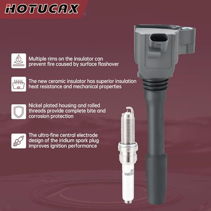 UF750 Ignition Coils & Spark Plugs Tune Up Kit, 6 Pack - size: UF750 & Spark Plugs 6PCS